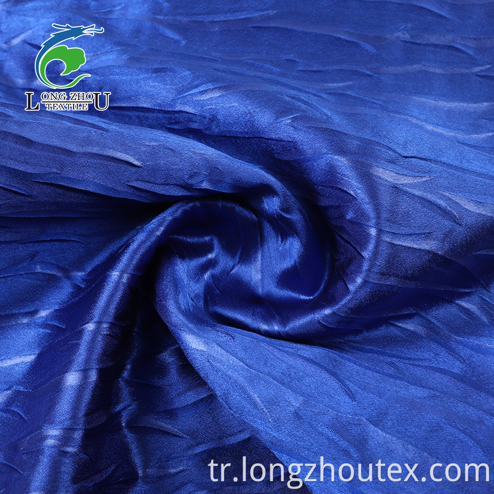 Back Crepe Satin PD Crumpled Fabric